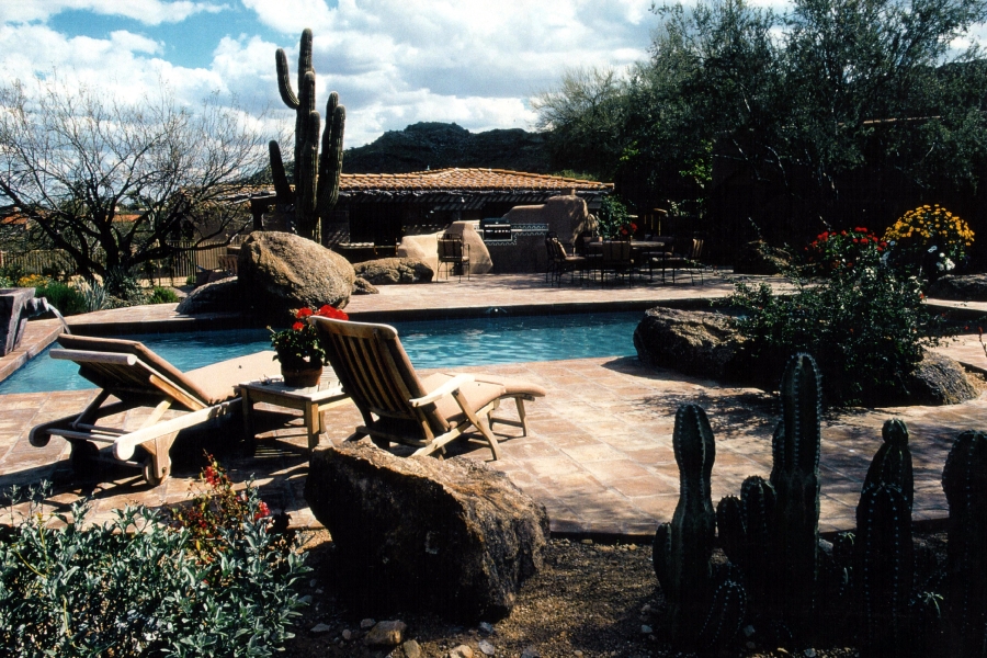 Lounging Poolside in the Desert